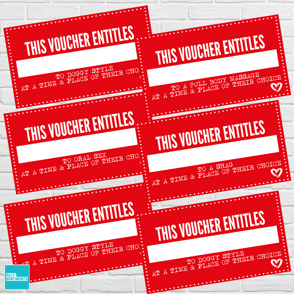 Sex Voucher Pack Of 8 #1 image